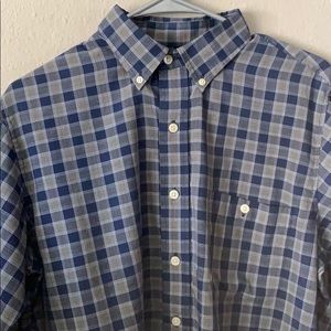 Checkered plaid blue longsleeve